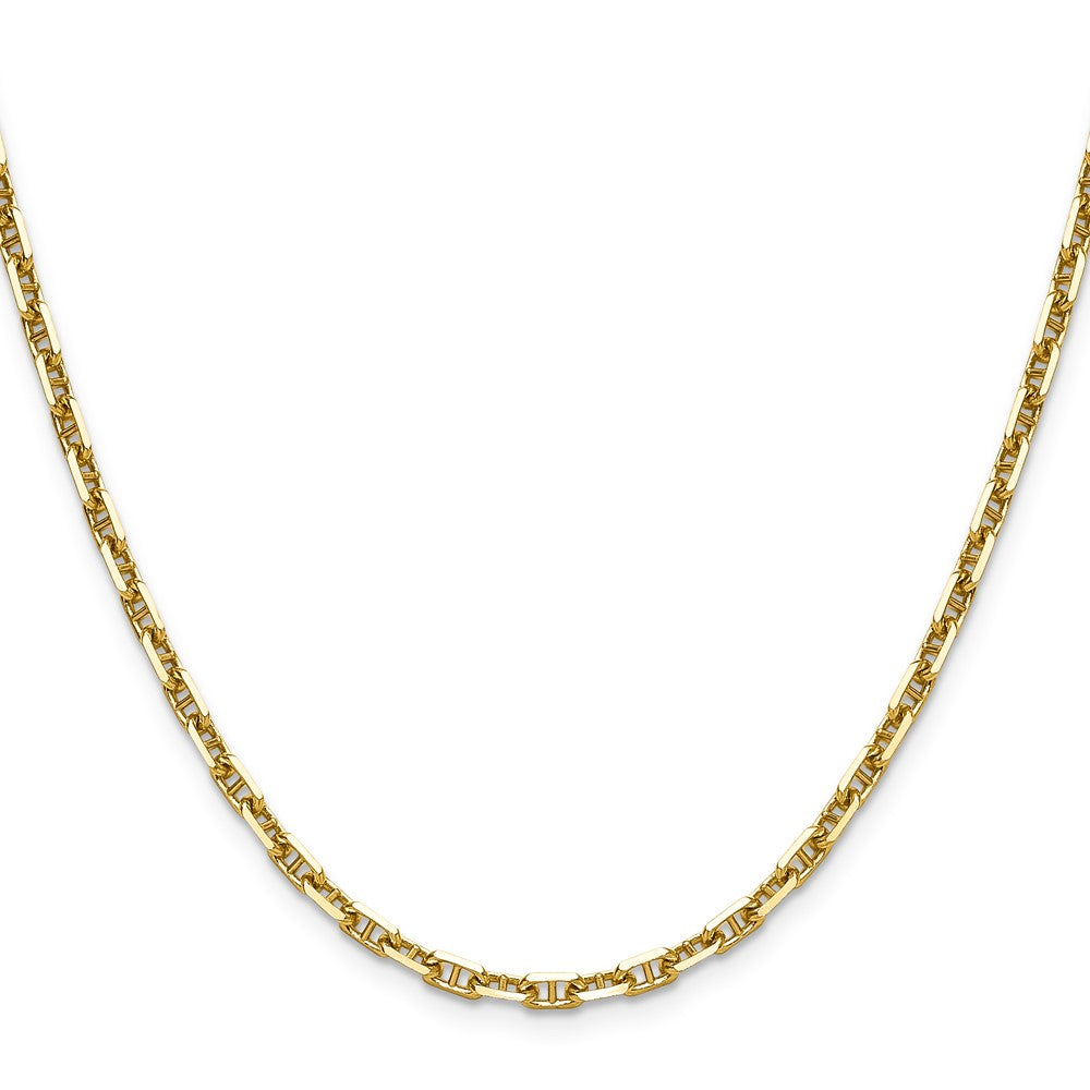 Shop 14K Gold 3.5mm Double C Link Mariner Anchor Chain - Luxury Jewelry Value!
