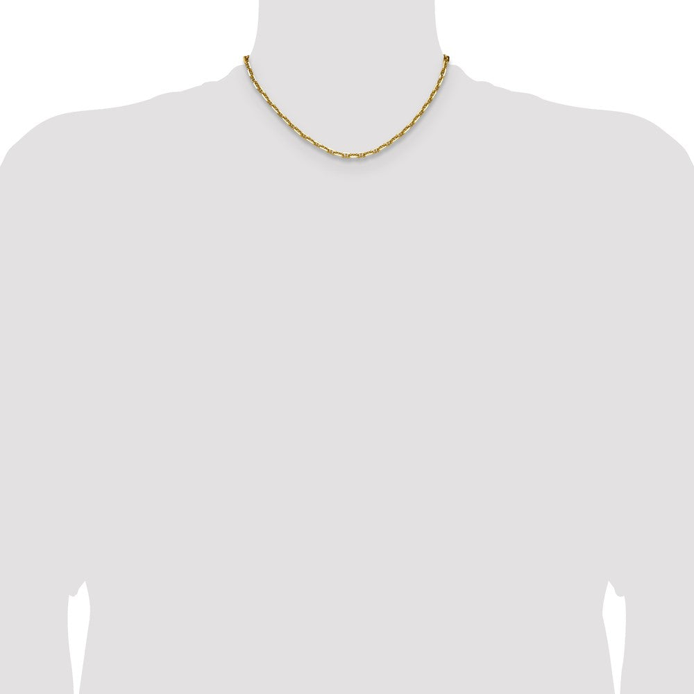 Shop Stylish 14K Gold 3.5mm Double Curb Mariner Anchor Chain - Luxury Value!