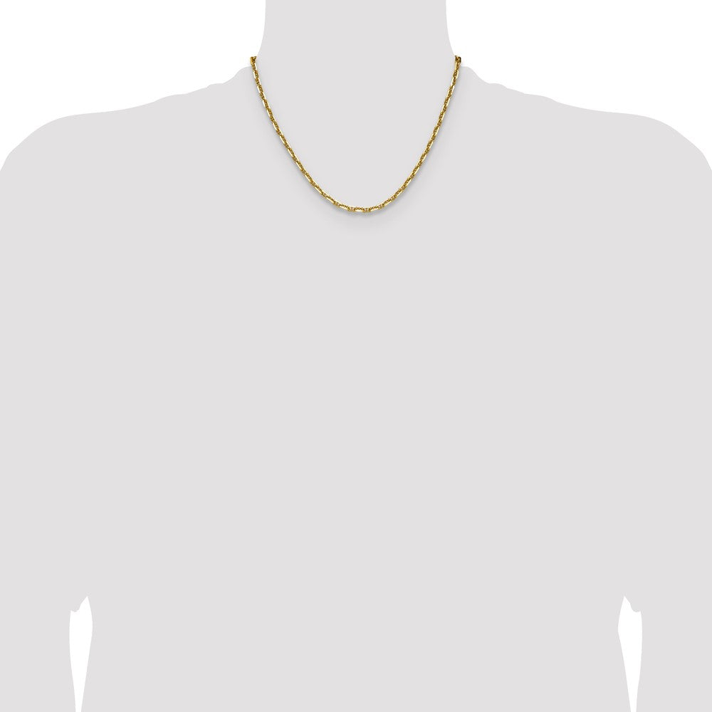 Buy Stylish 14k Gold 3.5mm Diamond Cut Mariner Anchor Chain - Luxury Look