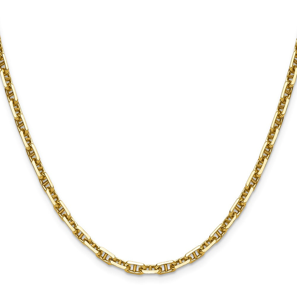 Buy Exclusive 14K Gold 4.1mm Diamond Cut Mariner Anchor Chain - Stylish Value