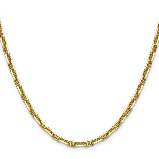 Shop Stylish 14K Gold 4.1mm Diamond Cut Mariner Anchor Chain - Luxury Value