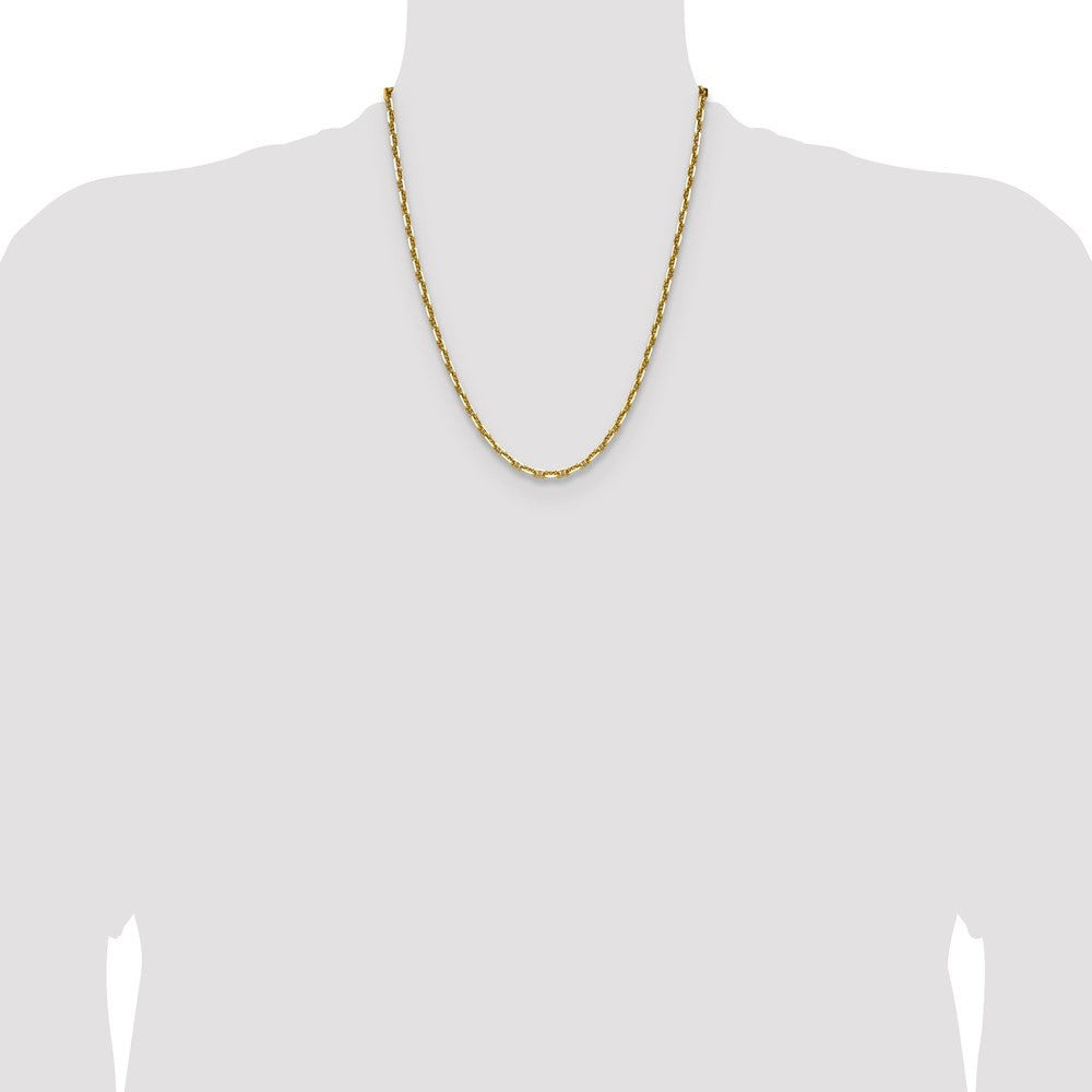 Shop 14K Gold 4.1mm Diamond Cut Mariner Anchor Chain - Stylish & Affordable