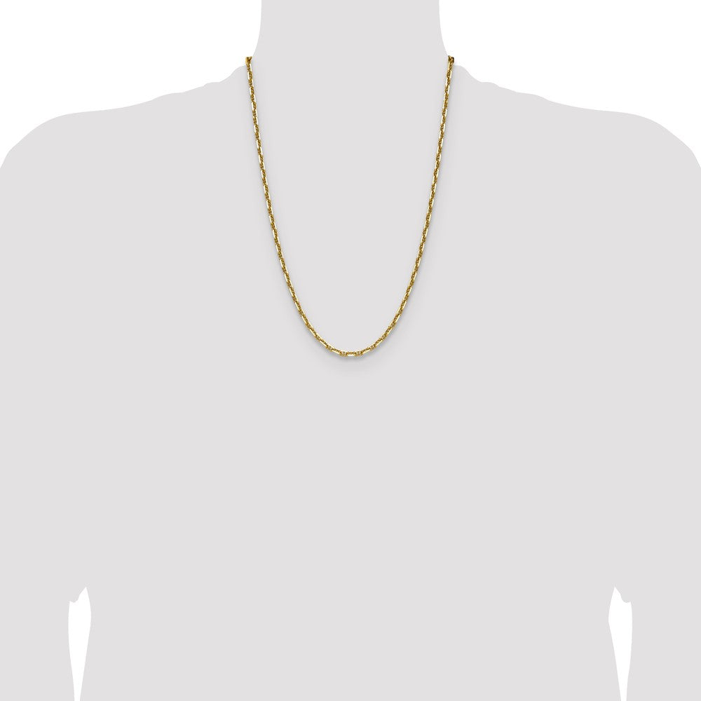 Buy Exclusive 14K Gold 4.1mm Diamond Cut Mariner Anchor Chain - Stylish Value