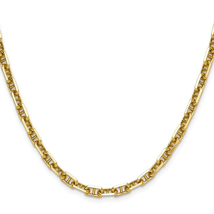 Buy Stylish 14K Gold 5.0mm Diamond Cut Mariner Anchor Chain - Luxury Value!-2