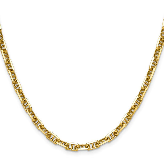 Shop Stylish 14K Gold 5.0mm Diamond Cut Mariner Anchor Chain - Luxury Value
