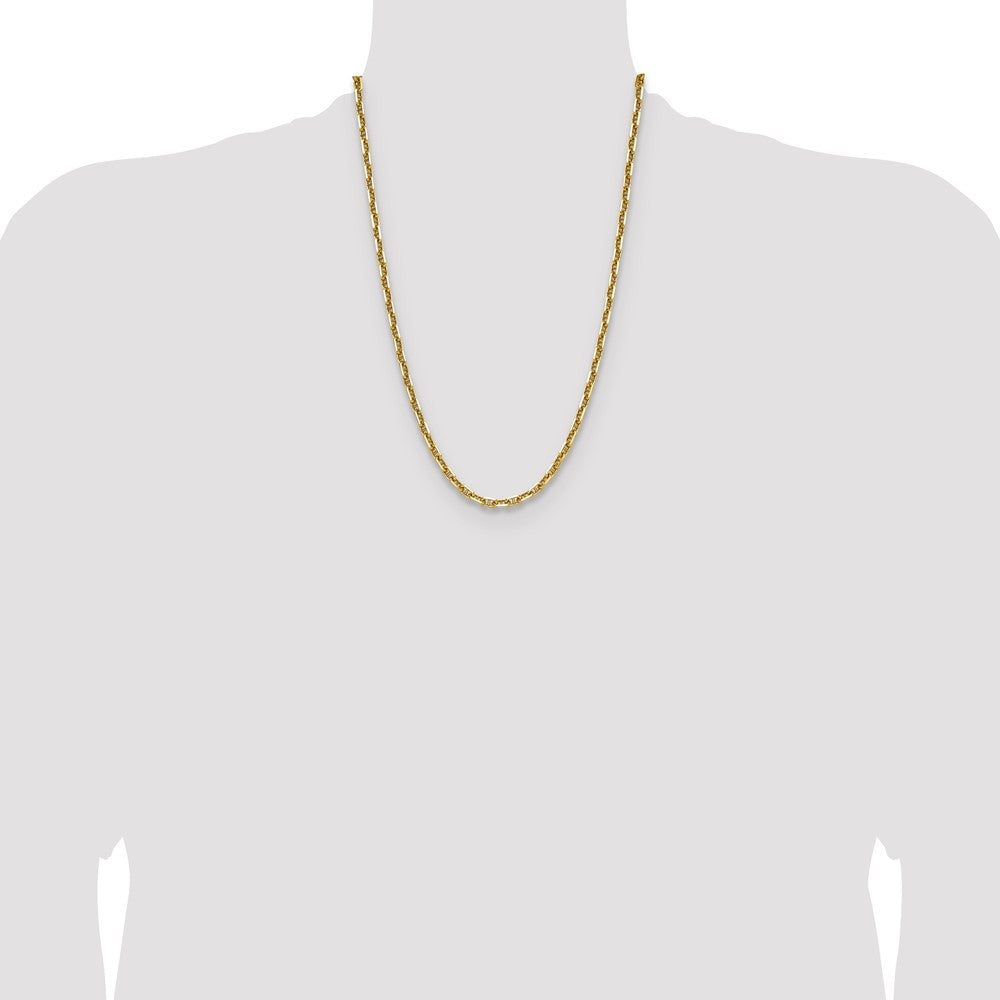Shop Stylish 14K Gold 5.0mm Diamond Cut Mariner Anchor Chain - Luxury Value