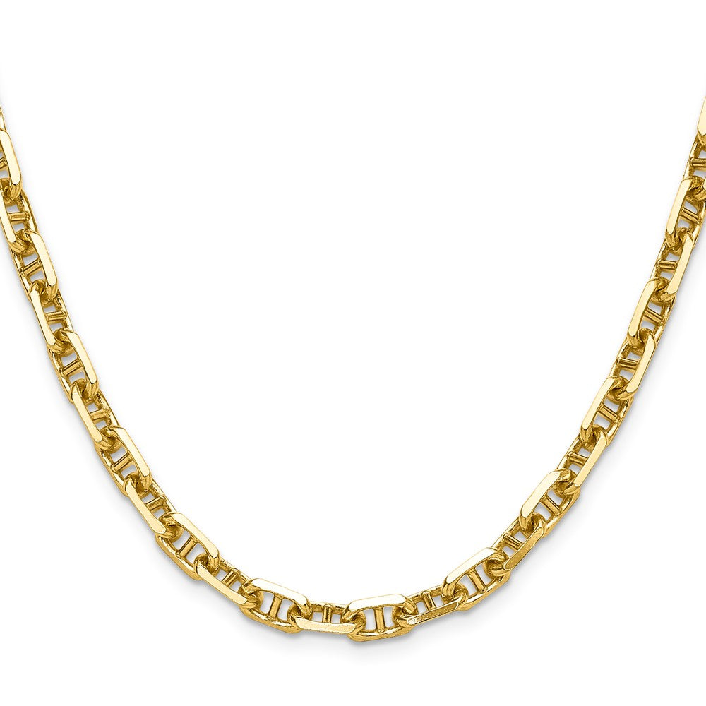 Buy Exclusive 14K Gold 5.7mm Diamond Cut Mariner Anchor Chain - Luxury Value!