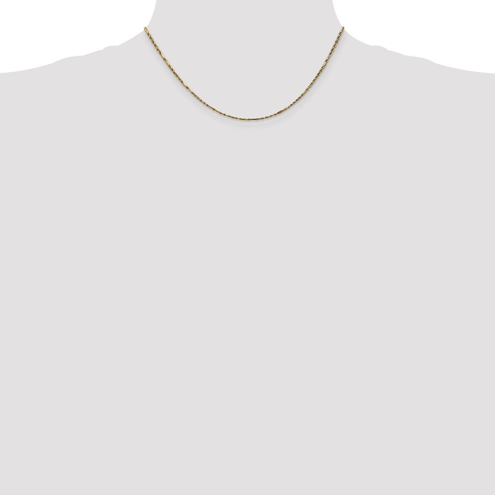 Designer 14K Gold 16-Inch Diamond-Cut Milano Rope Chain - Affordable Luxury