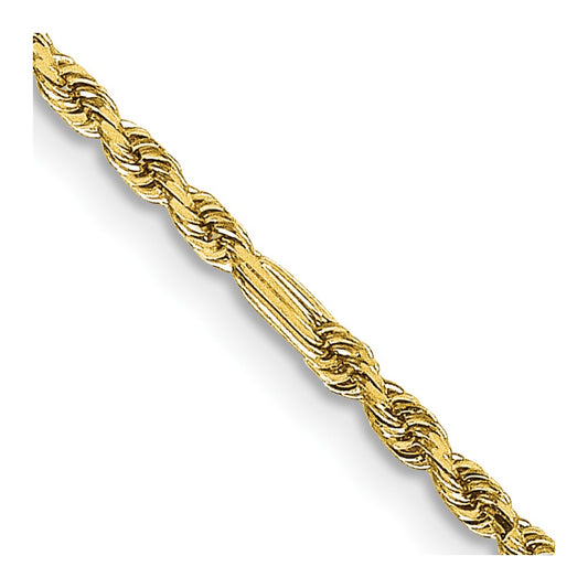 Designer 14K Gold 16-Inch Diamond-Cut Milano Rope Chain - Affordable Luxury