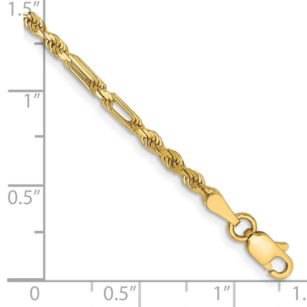 Buy Exclusive 14K Gold 8-Inch Diamond-Cut Milano Rope Chain - Stylish Value