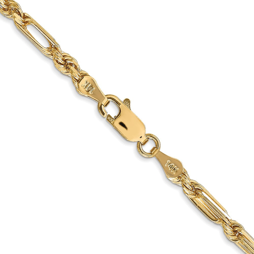 Buy Stylish 14K Gold 24-Inch 3mm Diamond-Cut Milano Rope Chain, Lobster Clasp