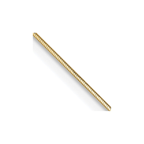 14K Gold 0.5mm Octagonal Snake Chain