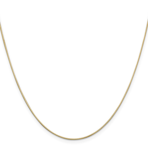 14K Gold 30-Inch 0.6mm Octagonal Snake Chain