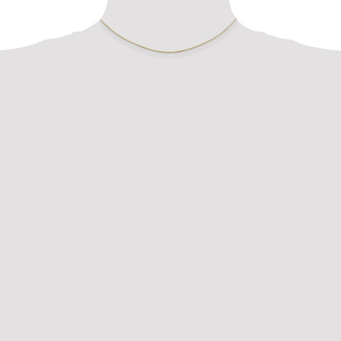Buy Stylish 14K Gold Octagonal Snake Chain 14-Inch .8mm | Luxury Value-3