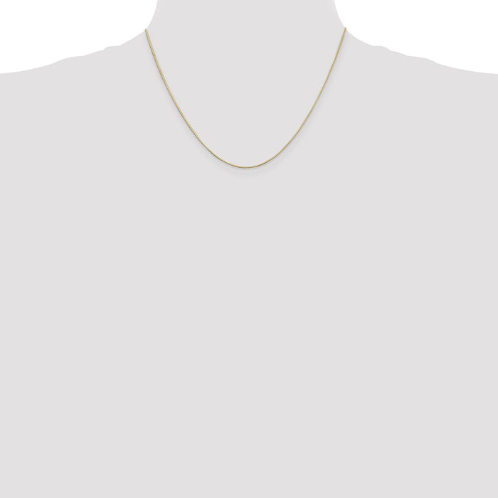 Exclusive 14K Gold 18-Inch .6mm Octagonal Snake Chain - Stylish Value!-4