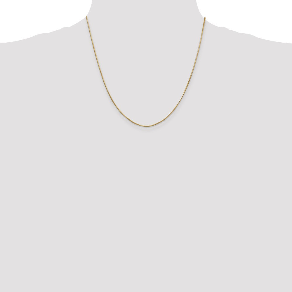 Buy Stylish 14K Gold 20-Inch .8mm Octagonal Snake Chain - Luxury Clasp!