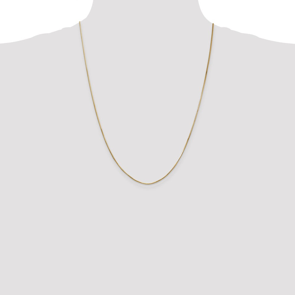 Shop Stylish 14K Gold 24-Inch 0.8mm Octagonal Snake Chain - Luxury Value!