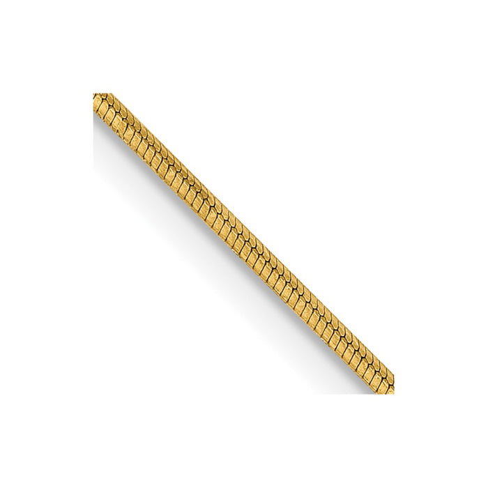 Shop Stylish 14K Gold 16-Inch .8mm Octagonal Snake Chain - Luxury Accessory-1