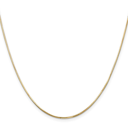 Shop Exclusive 14K Gold Octagonal Snake Chain 24-Inch 0.9mm - Stylish Value!