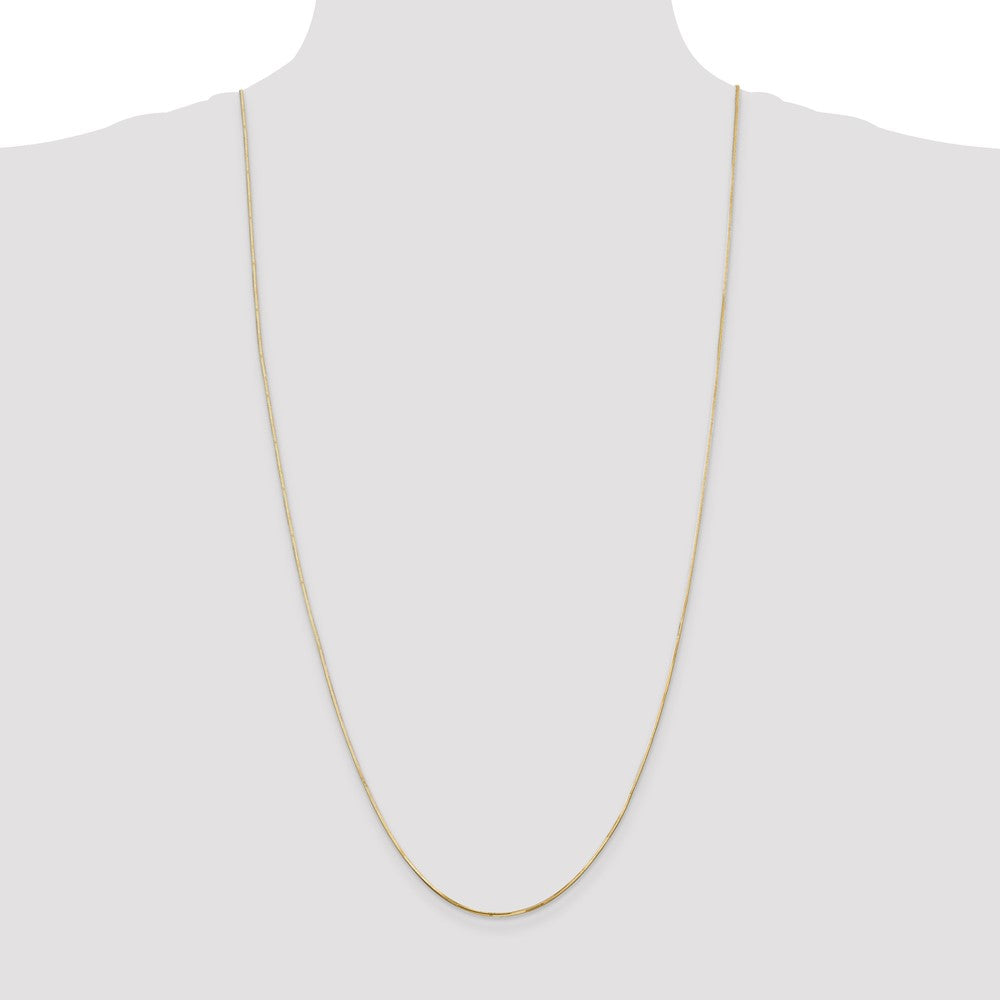 Exclusive 14K Gold 30-Inch .9mm Octagonal Snake Chain - Stylish Luxury