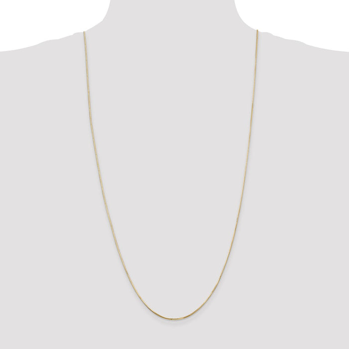 Exclusive 14K Gold 30-Inch .9mm Octagonal Snake Chain - Stylish Luxury-4