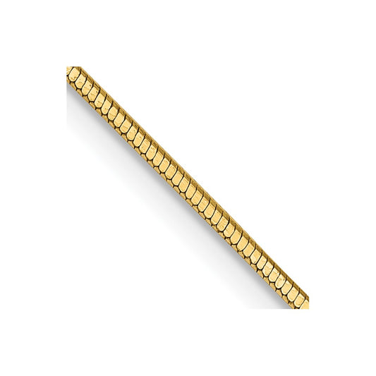 Shop Exclusive 14K Gold Octagonal Snake Chain 24-Inch 0.9mm - Stylish Value!