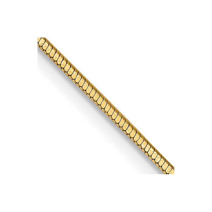Shop Exclusive 14K Gold Octagonal Snake Chain 24-Inch 0.9mm - Stylish Value!-1