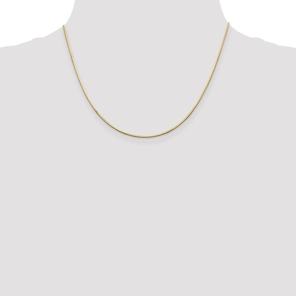 High-Quality 14K Gold 18-Inch Octagonal Snake Chain - Stylish & Affordable!