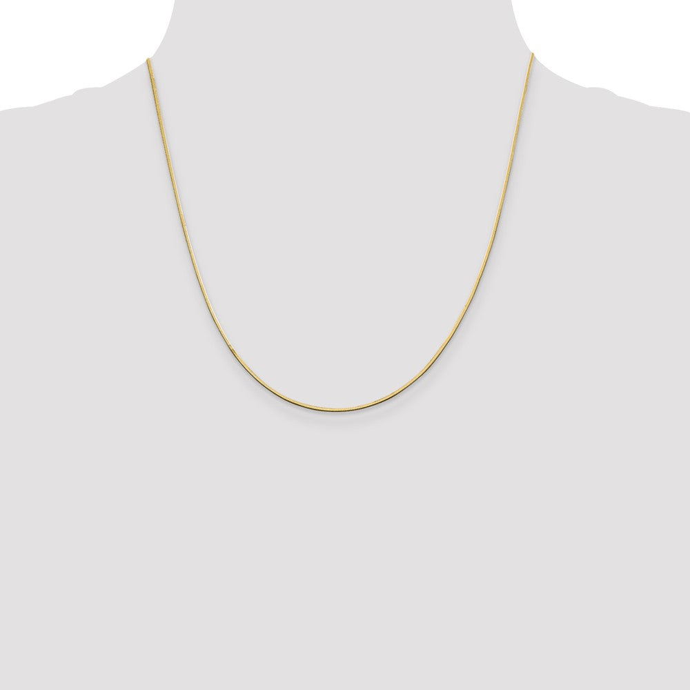 Buy 14K Gold 20-Inch 1mm Octagonal Snake Chain - Stylish & Affordable