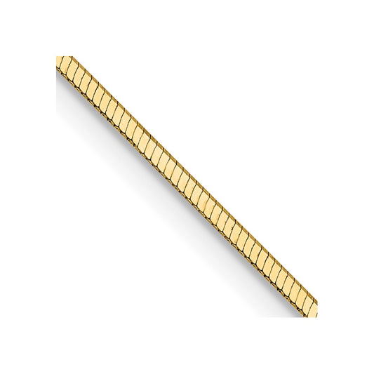 Buy 14K Gold 20-Inch 1mm Octagonal Snake Chain - Stylish & Affordable