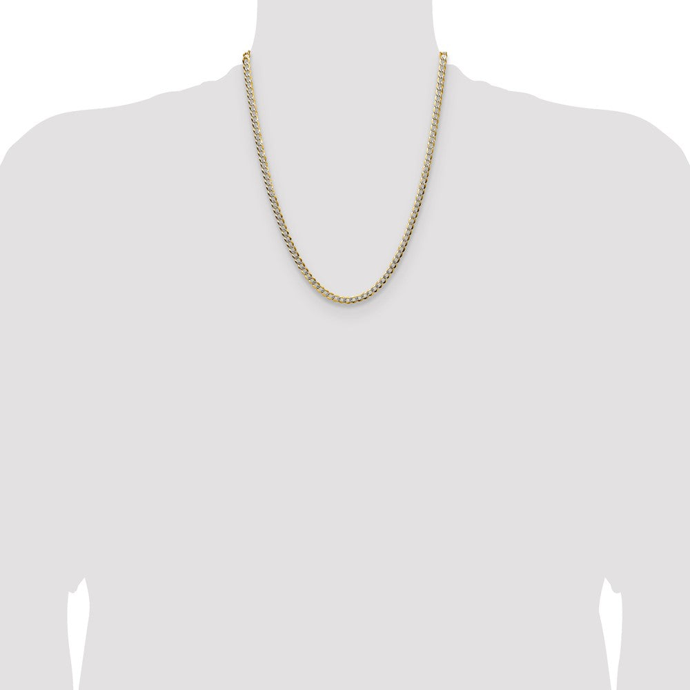 Exclusive 14K Gold 4.7mm Lightweight Flat Cuban Chain - Stylish & Affordable