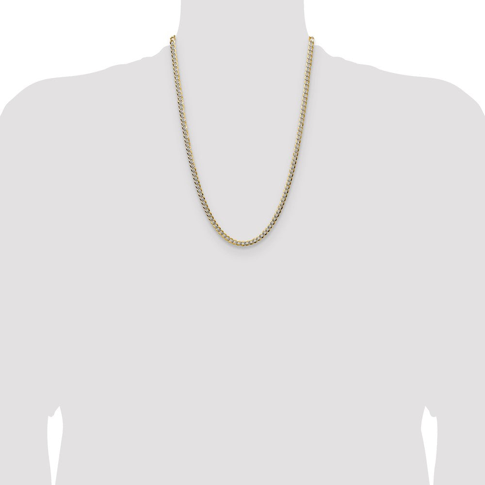 Shop Stylish 14K Gold 4.7mm Flat Cuban Chain - Lightweight Luxury Accessory
