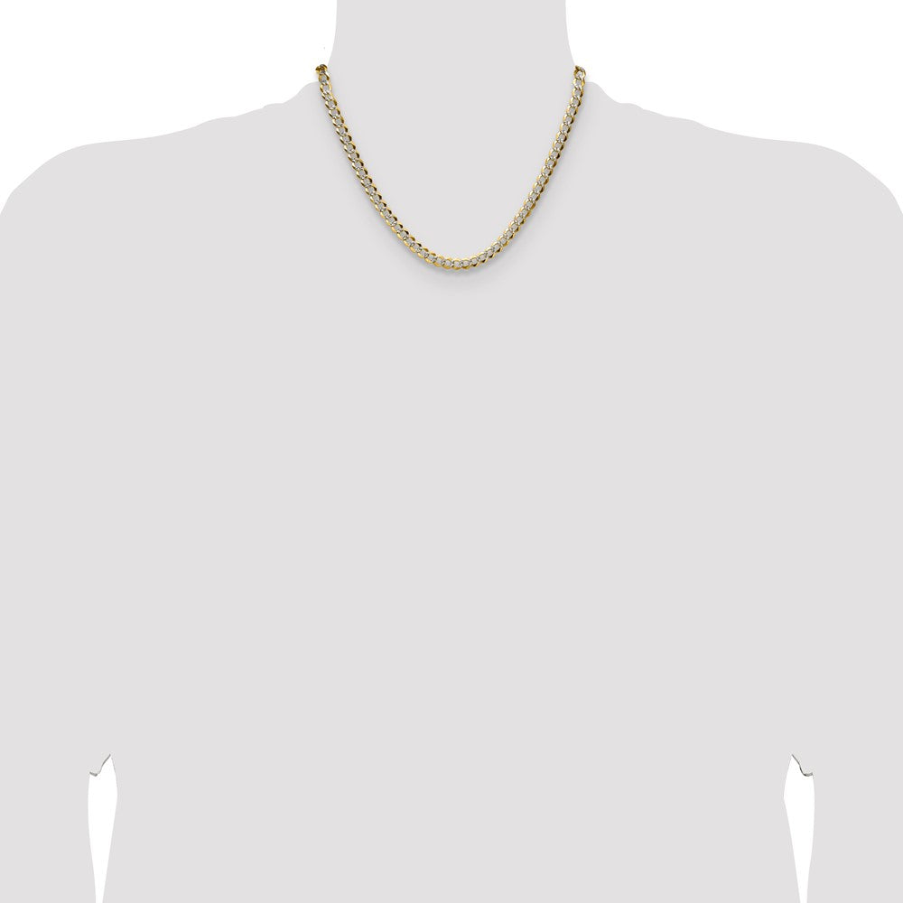 Buy Exclusive 14K Gold 5.9mm Lightweight Flat Cuban Chain - Stylish Value!