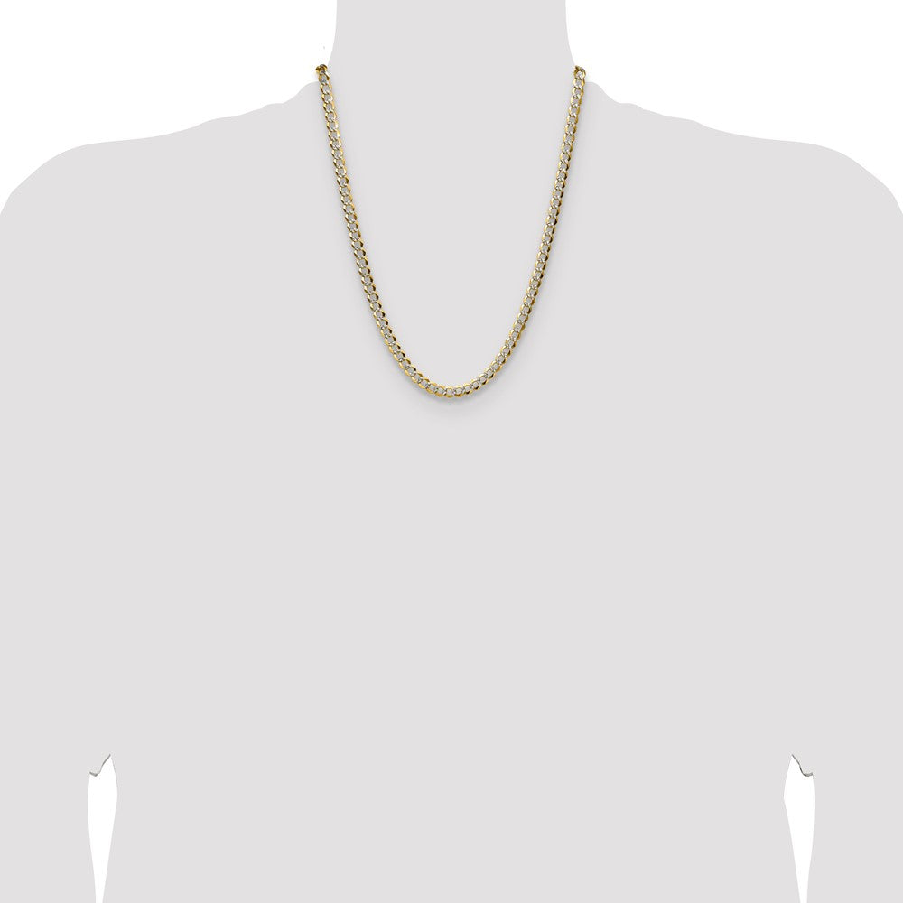 Buy 14K Gold 5.9mm Lightweight Flat Cuban Chain - Stylish Luxury Accessory