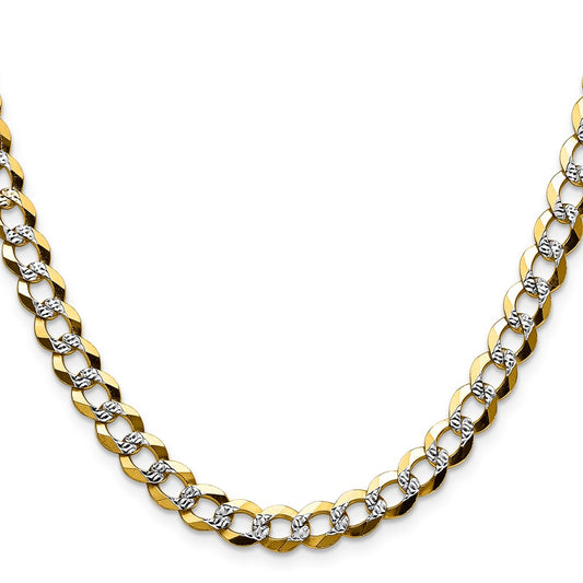 Shop Stylish 14K Gold 7.2mm Flat Cuban Link Chain - Affordable Luxury Jewelry