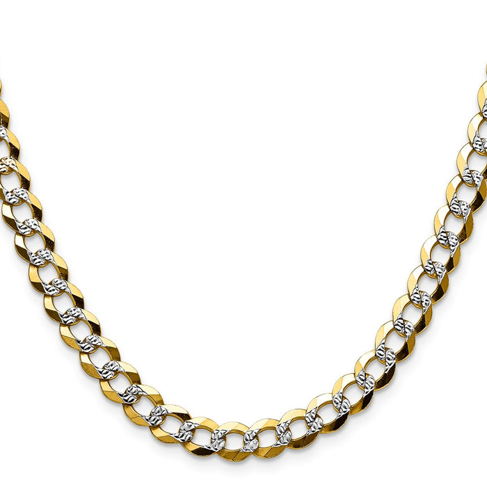 Shop Stylish 14K Gold 7.2mm Flat Cuban Link Chain - Affordable Luxury Jewelry-2