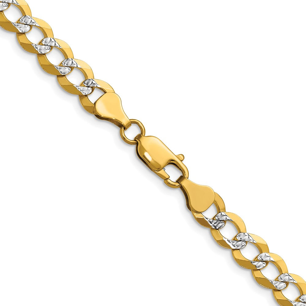 Shop Stylish 14K Gold 7.2mm Flat Cuban Link Chain - Affordable Luxury Jewelry
