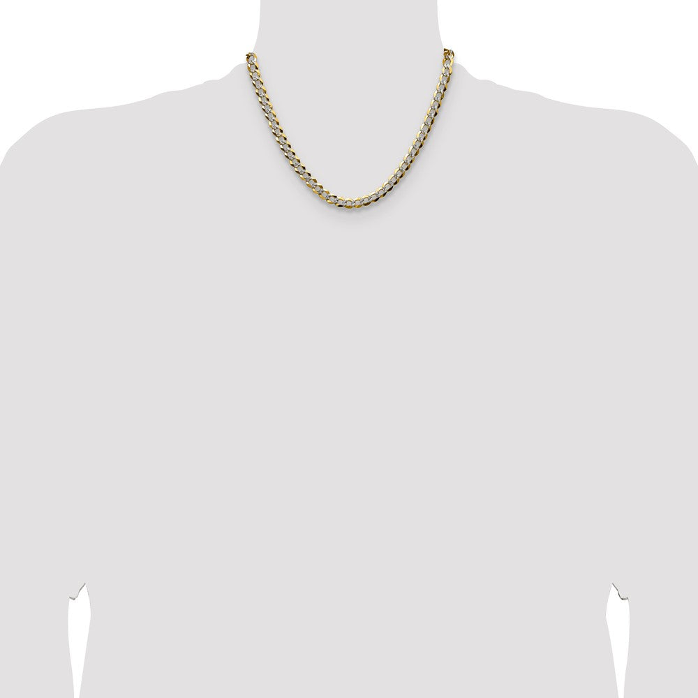 Shop Stylish 14K Gold 7.2mm Lightweight Flat Cuban Chain - Luxury Quality!