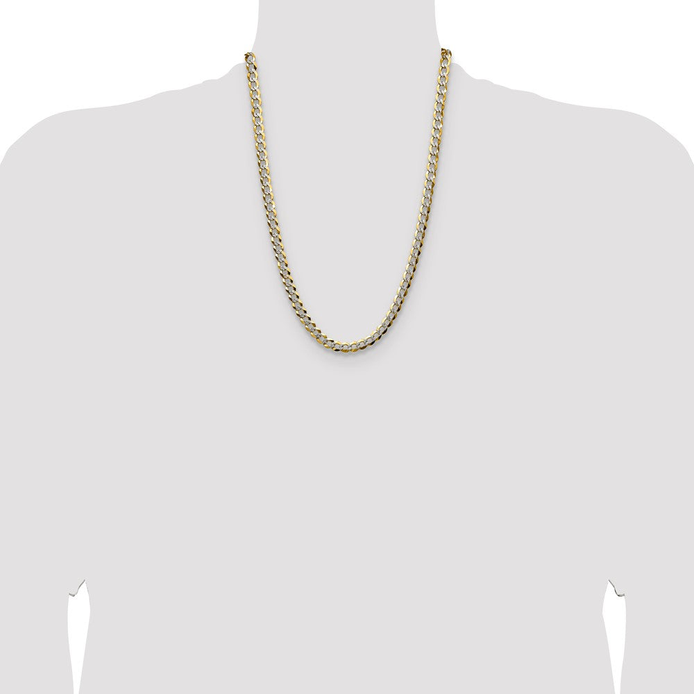 Shop Stylish 14K Gold 7.2mm Flat Cuban Link Chain - Affordable Luxury Jewelry