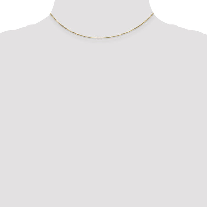 Shop Stylish 14K Gold 14-Inch 0.5mm Box Chain - Luxury Spring Ring Clasp-3