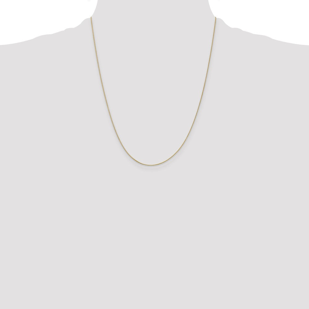 Shop Exclusive 14K Gold 22-Inch 0.5mm Box Chain - Stylish & Affordable!