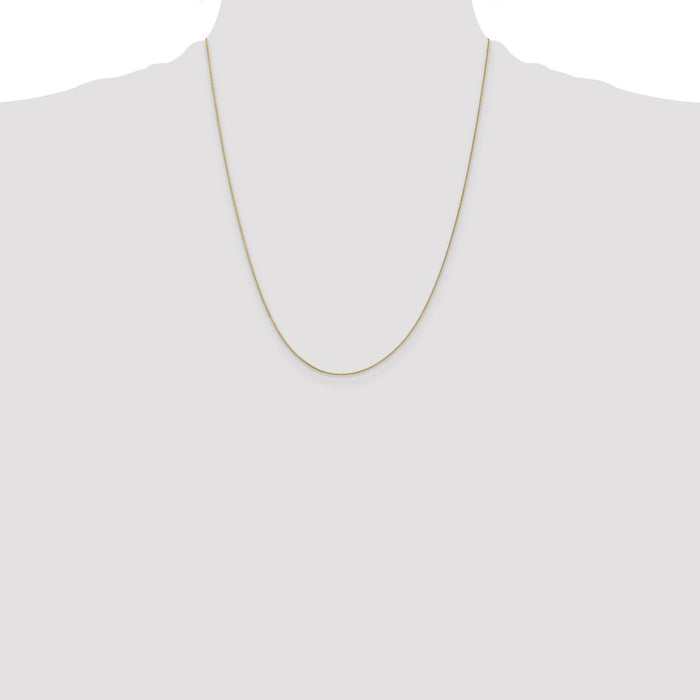 Shop Exclusive 14K Gold 22-Inch 0.5mm Box Chain - Stylish & Affordable!-4