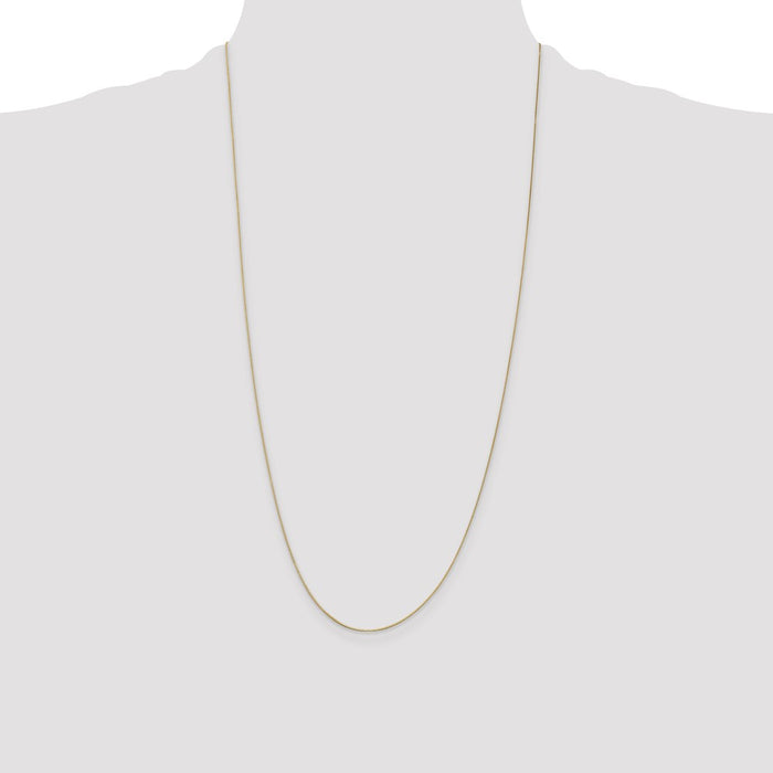 Exclusive 14K Gold 28-Inch 0.5mm Box Chain - Stylish & Affordable Luxury-4