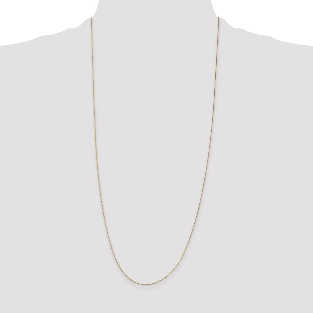 Buy 14K Gold 30-Inch 0.5mm Box Chain - Stylish & Affordable Luxury Jewelry