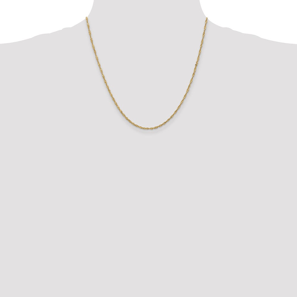 Shop Exclusive 14K Gold Singapore Chain 20-Inch 1.70mm - Stylish Value!