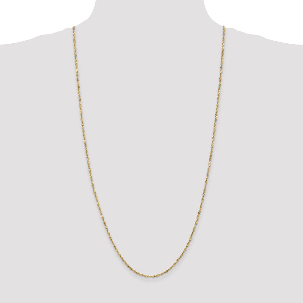 Buy Stylish 30-Inch 1.70mm 14K Gold Singapore Chain with Lobster Clasp