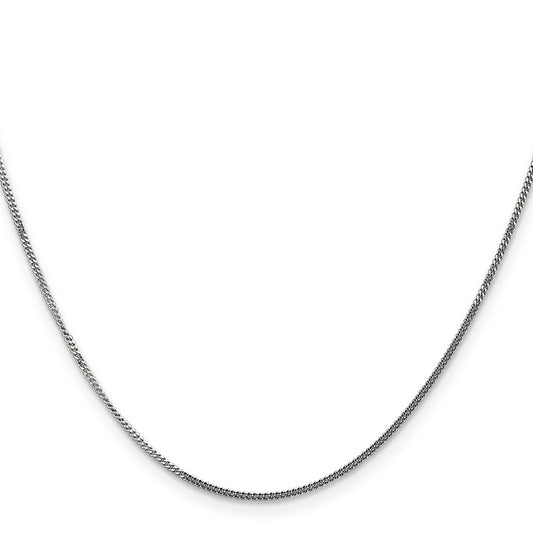 Exclusive 14K White Gold 18-Inch Curb Chain - Stylish & Affordable Design