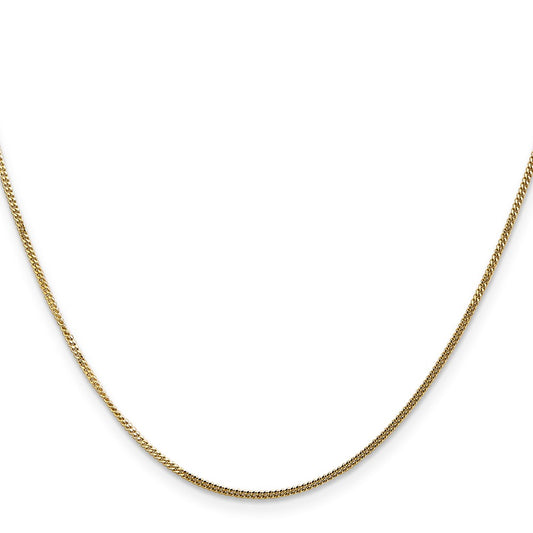 Shop 14K Gold 18-Inch Curb Chain 1.4mm - Stylish & Affordable Pendant Accessory