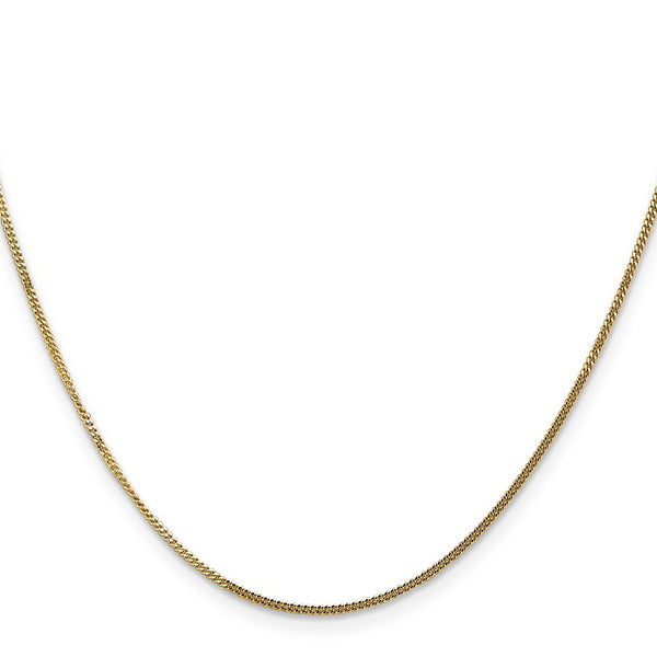 14K Gold 1.3mm Curb Chain Pendant Necklace at Prices