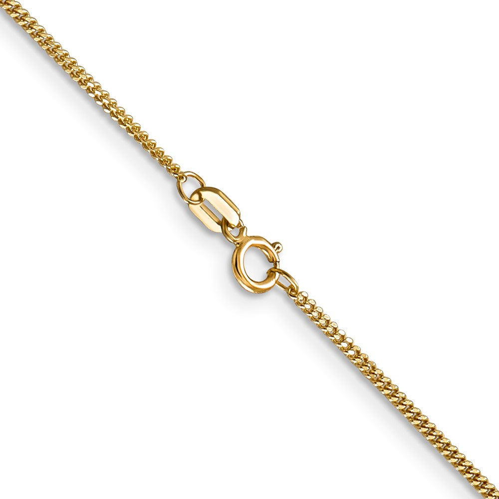 Buy Stylish 14K Gold 1.3mm Curb Chain Pendant Necklace at Affordable Prices